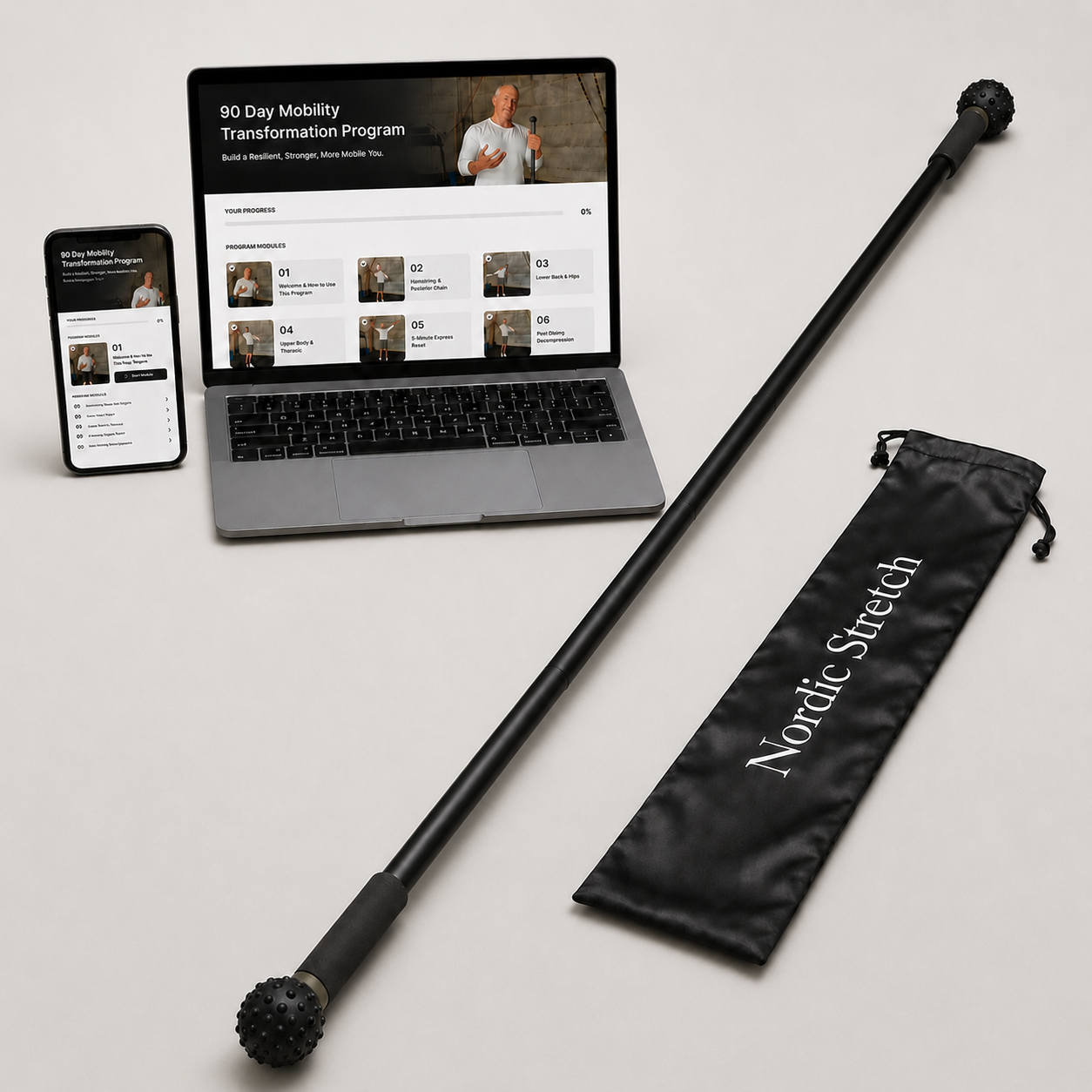 Nordic Mobility Stick (+Free Mobility Routine)